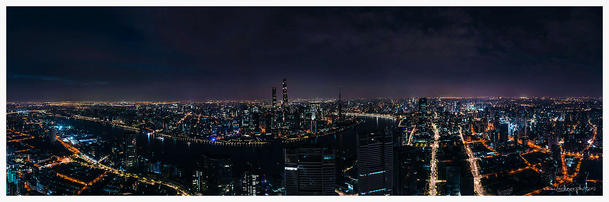 20211113 night panorama - Shanghai Skyline